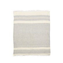 Load image into Gallery viewer, The Belgian Gent Gray Stripe Guest Towel
