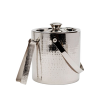 Load image into Gallery viewer, Winsford Shiny Nickel Ice Bucket + Tongs
