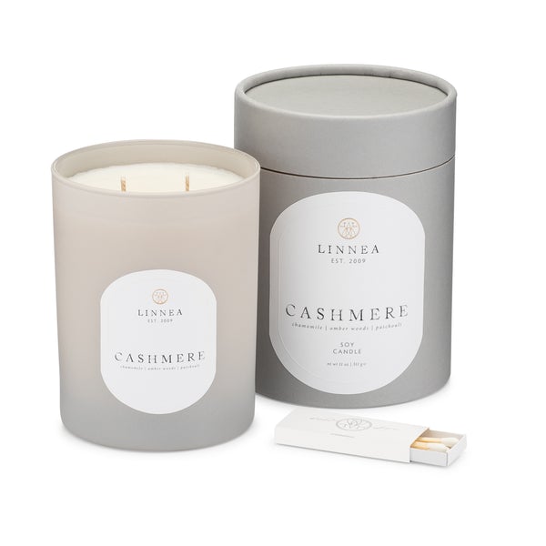 Linnea & Co. Cashmere 2-Wick Candle