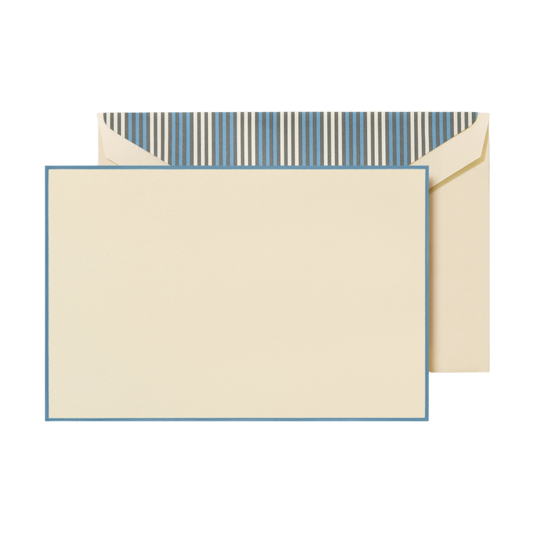 Crane & Co. French Blue Bordered Cards