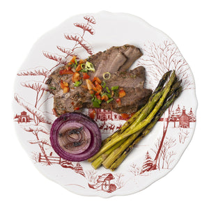 Juliska Country Estate Winter Frolic Ruby Dinner Plate