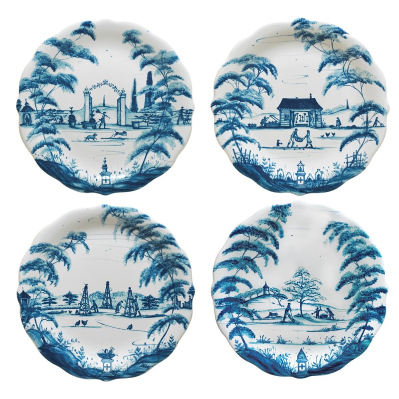 Juliska Country Estate Delft Blue Party Plate Set