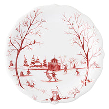Load image into Gallery viewer, Juliska Country Estate Winter Frolic Ruby Mr. &amp; Mrs. Claus Party Plates

