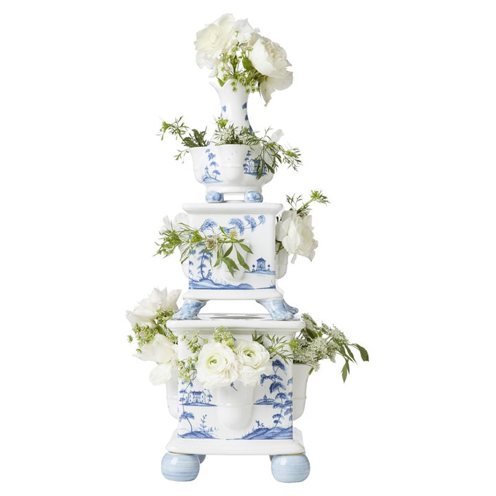 Juliska Country Estate Delft Blue Tulipiere Tower Set