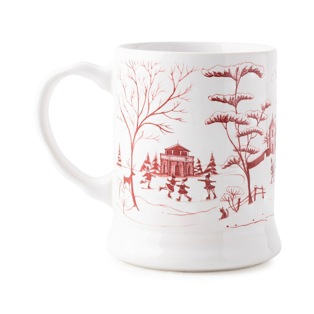 Juliska Country Estate Winter Frolic Ruby Mr. & Mrs. Claus Mug