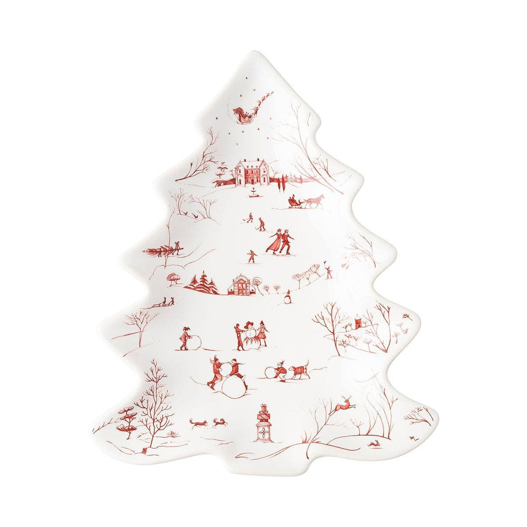 Juliska Country Estate Winter Frolic Ruby Small Tree Tray