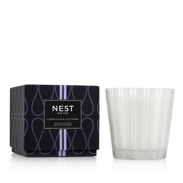 Nest Cedar Leaf & Lavender 3-Wick Candle