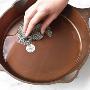Chain Mail Stainless Steel Cast Iron Pan Scrubber 