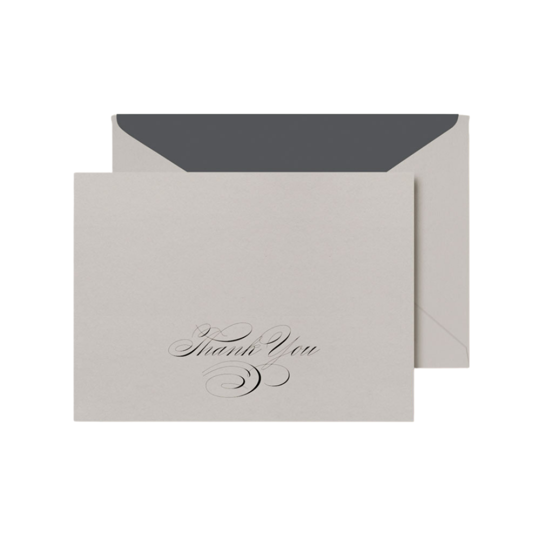 Crane & Co. Engraved Flourish Thank You Notes