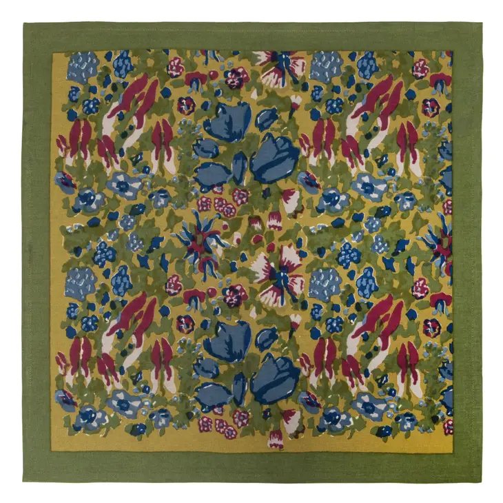 couleur nature jardin blue and vert placemats