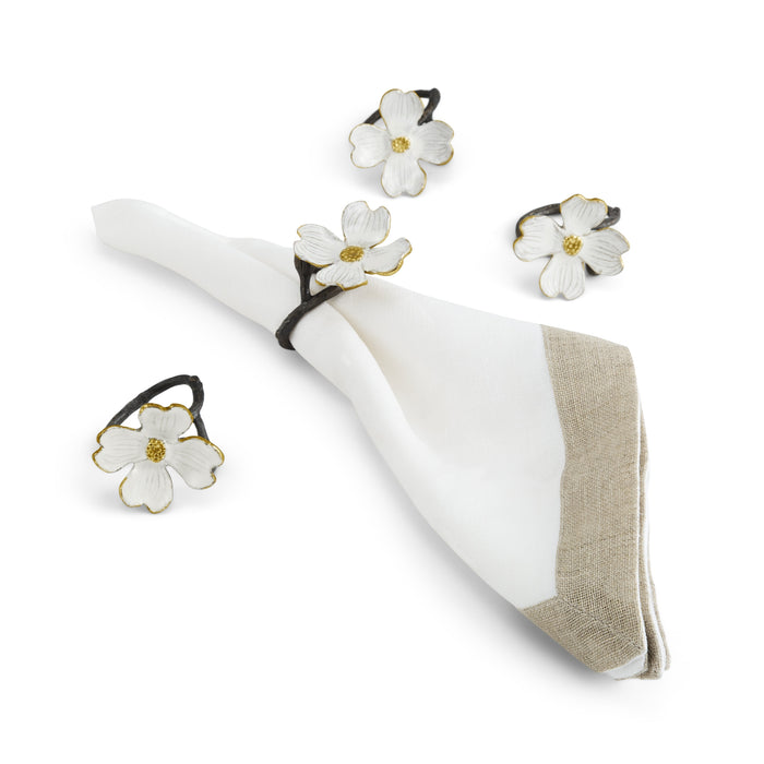 Michael Aram Dogwood Napkin Ring, White