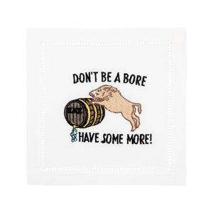 Don't Be A Bore Cocktail Napkins