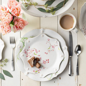 Juliska Berry & Thread Floral Sketch Cherry Blossom Dessert/Salad Plate