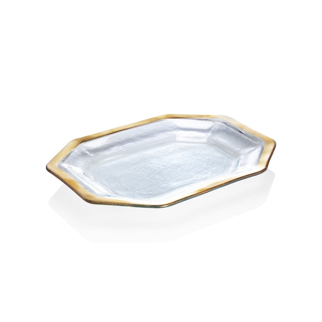 Annieglass Roman Antique Steak Platter