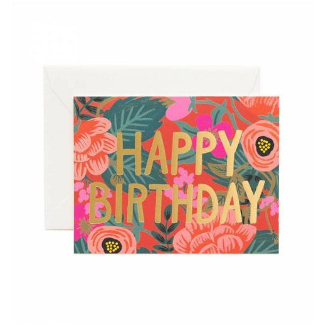 Poppy Birthday Card