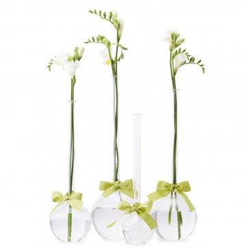 Glass Bubble Bud Vases