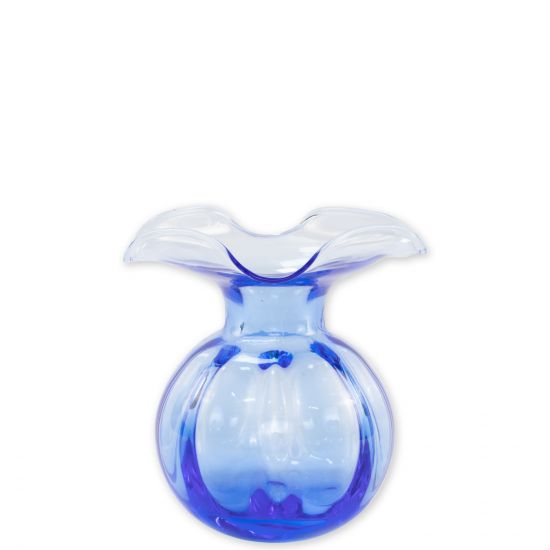 Vietri Hibiscus Glass Cobalt Bud Vase