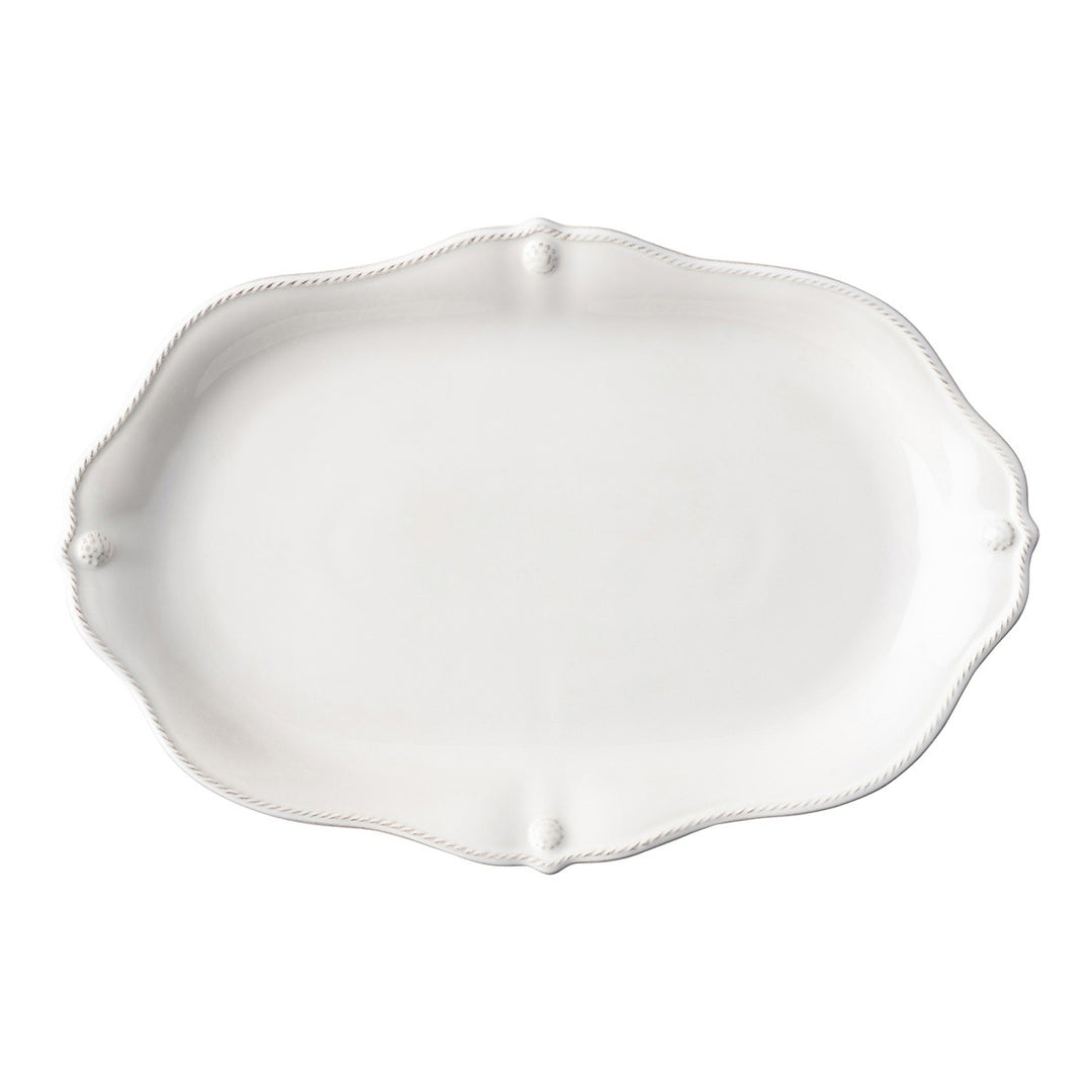 Juliska Berry & Thread Whitewash Scallop Platter 15"