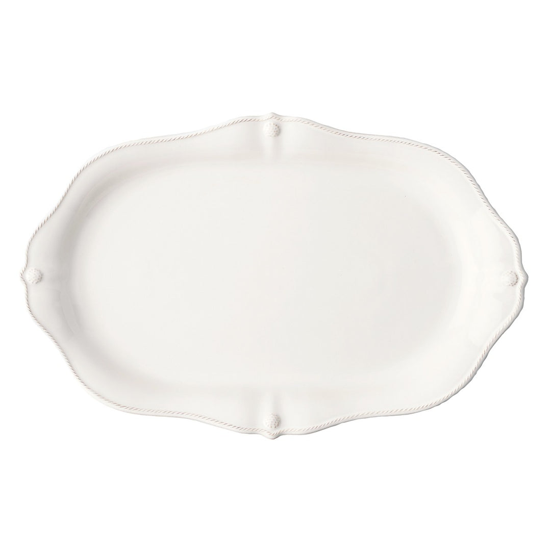 Juliska Berry & Thread Whitewash Scallop Platter 20"