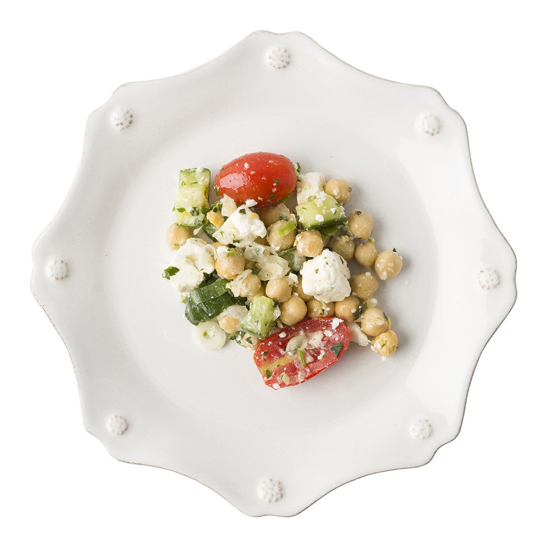 Juliska Berry & Thread Whitewash Scallop Dessert/Salad Plate