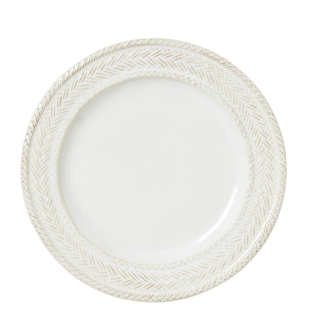 Juliska Le Panier Whitewash Dessert/Salad Plate