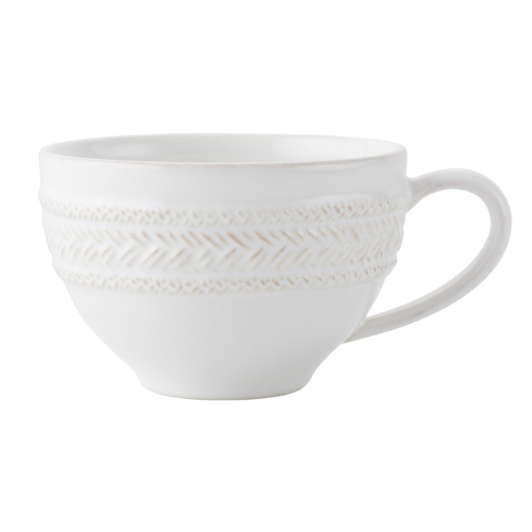 Juliska Le Panier Whitewash Tea/Coffee Cup