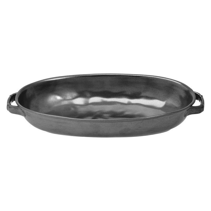 Juliska Pewter Stoneware Shallow Baker, Large