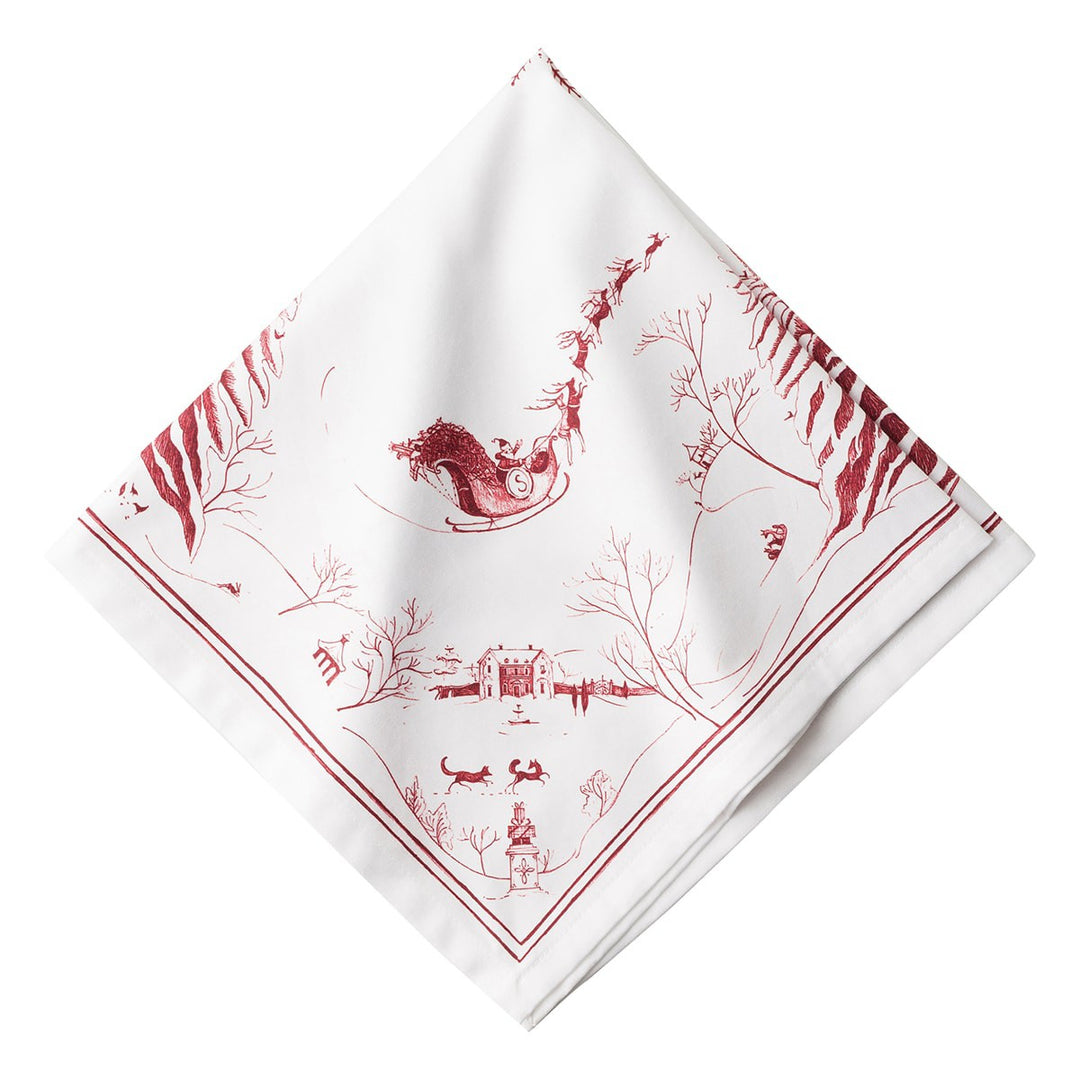 Juliska Country Estate Winter Frolic Ruby Napkin