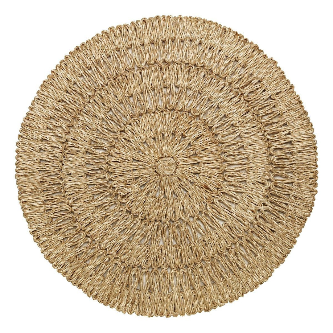 Juliska Round Straw Loop Natural Placemat