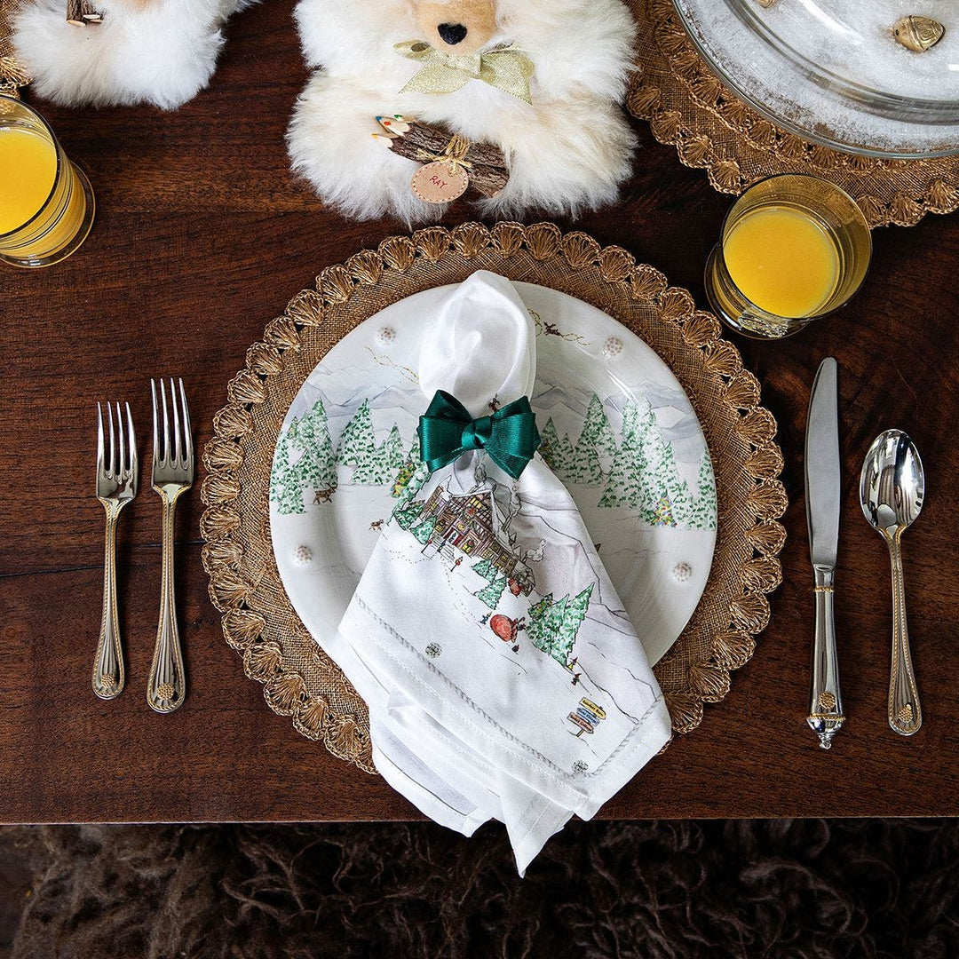 Juliska Tuxedo Evergreen Napkin Ring