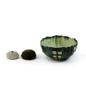 Ae Ceramics Sea Urchin Series Small Bowl in Mint & Charcoal