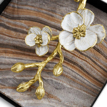 Load image into Gallery viewer, Michael Aram white and gold orchid napkin holder details
