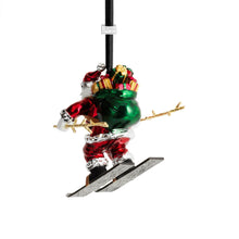 Load image into Gallery viewer, Michael Aram Skiing Santa Ornament
