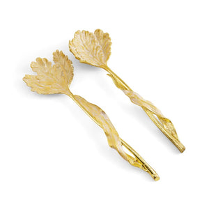 Michael Aram Tulip serving set gold