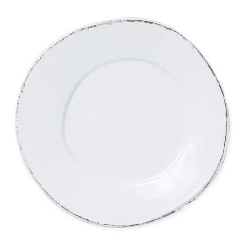 Vietri Lastra Melamine White Dinner Plate