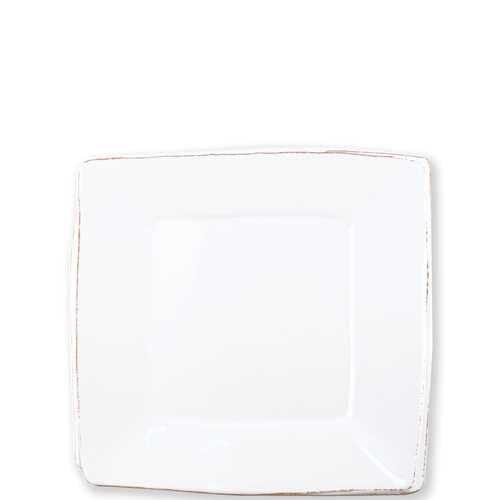 Vietri Lastra Melamine White Square Platter