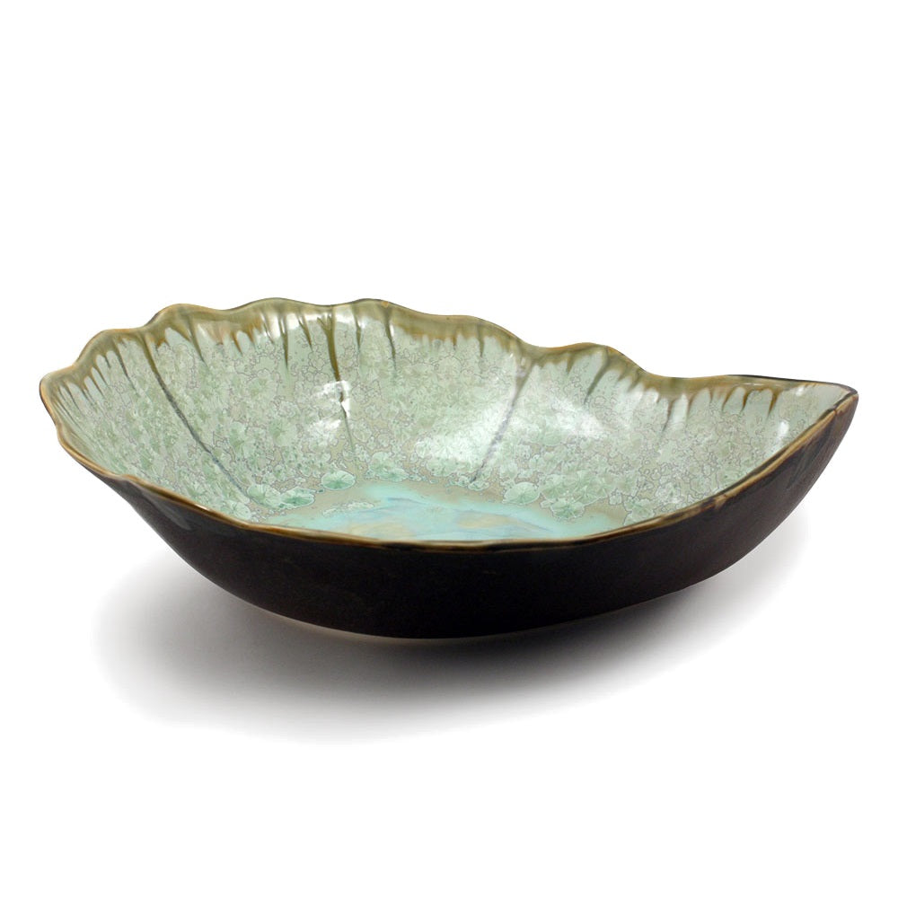 Ae Ceramics Oyster Series Large Nesting Bowl in Mint & Tortoise