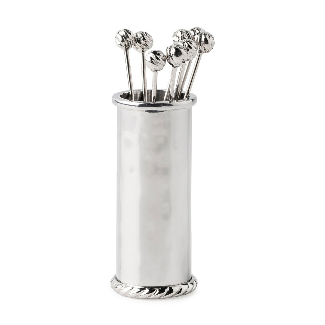 Juliska Graham Hammered Metal Cocktail Pick Set