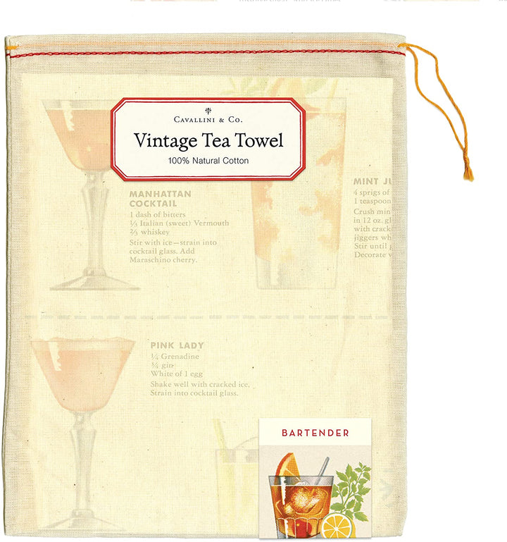 Bartender's Guide Tea Towel