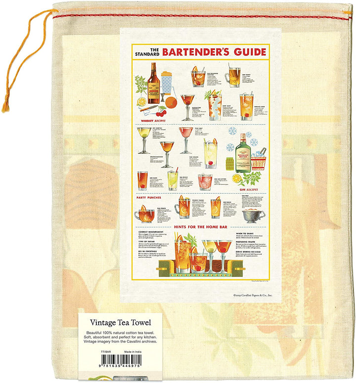 Bartender's Guide Tea Towel