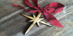 Gold Star of Bethlehem Ornament