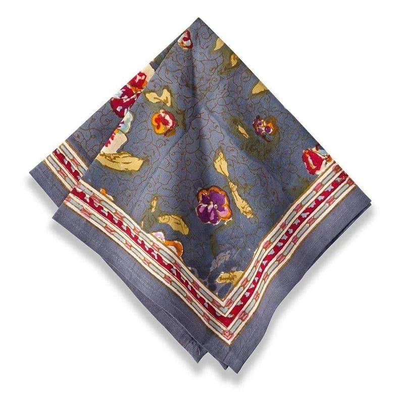 Pansy Red & Grey Napkin