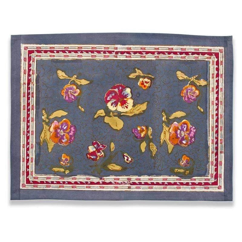 Pansy Red & Grey Placemat