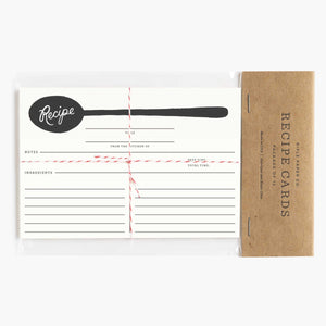 Charcoal Spoon Recipe Cards