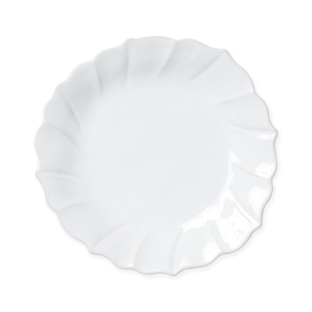 Vietri Incanto Stone White Ruffle Salad