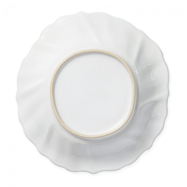 Vietri Incanto Stone White Ruffle Pasta Bowl