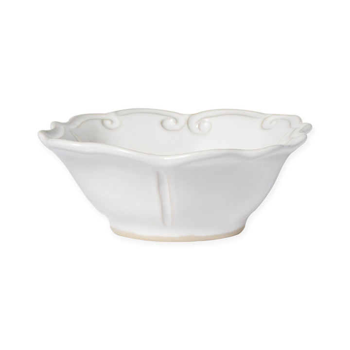 Vietri Incanto Stone White Baroque Cereal Bowl