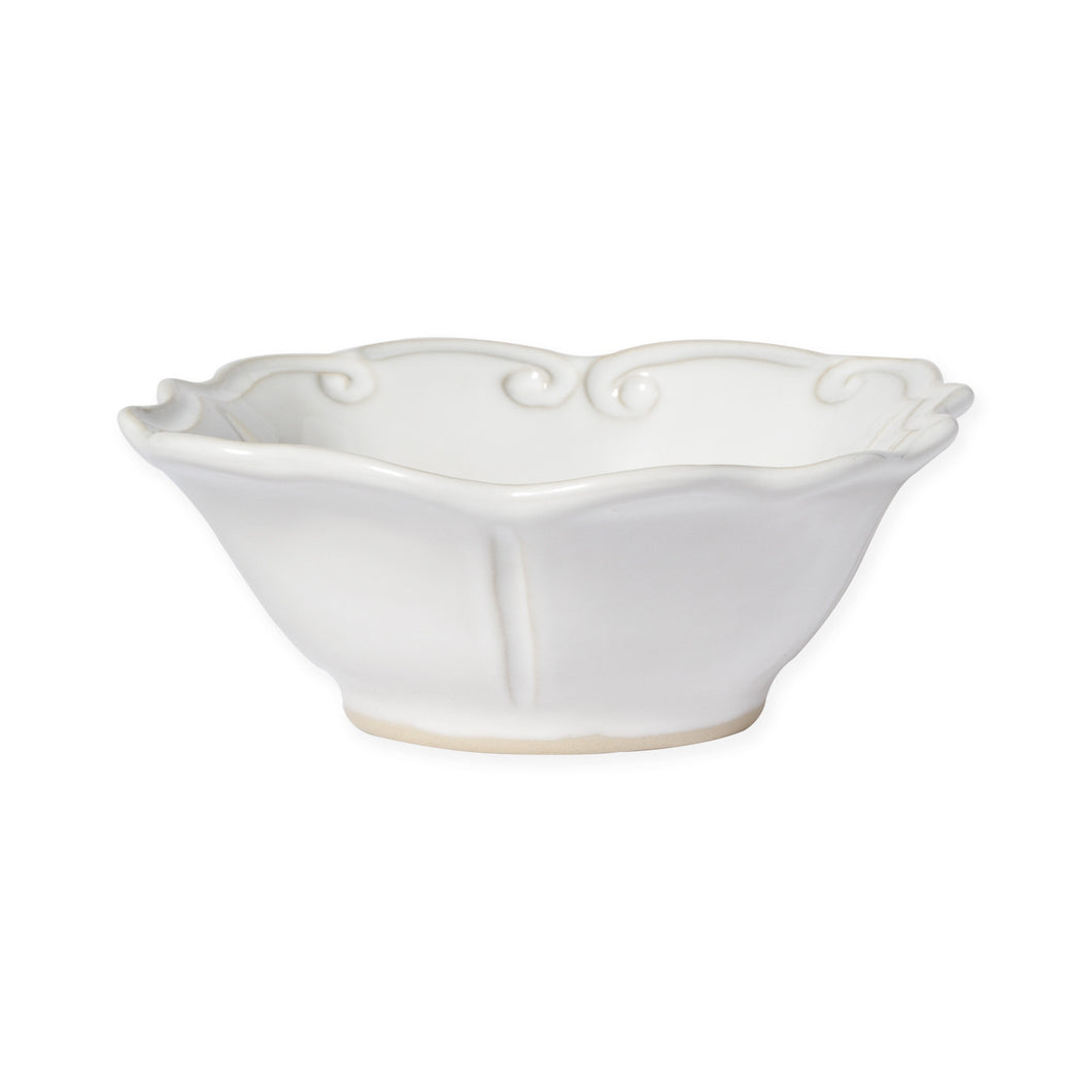 Vietri Incanto Stone White Baroque Cereal Bowl