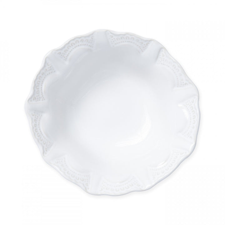 Vietri Incanto Stone White Lace Cereal Bowl