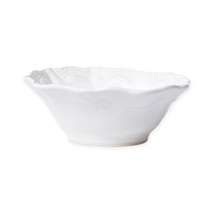 Vietri Incanto Stone White Lace Cereal Bowl